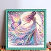 Colorful Butterfly Girl-11CT Stamped Cross Stitch 40*40cm