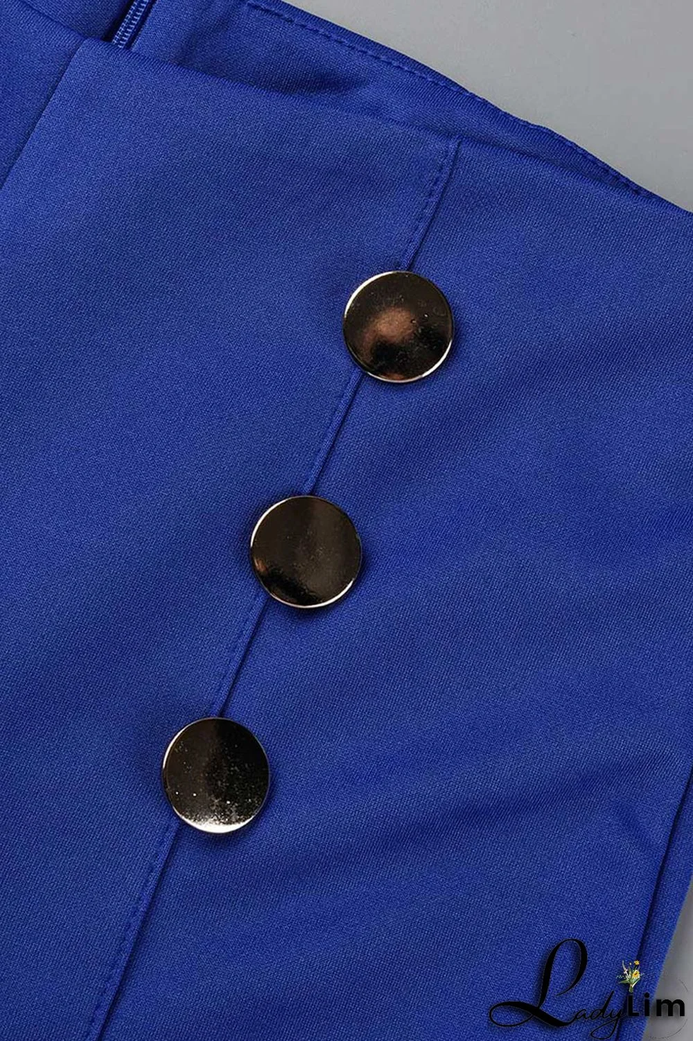 Rose Red Fashion Casual Solid Patchwork Regular High Waist Trousers