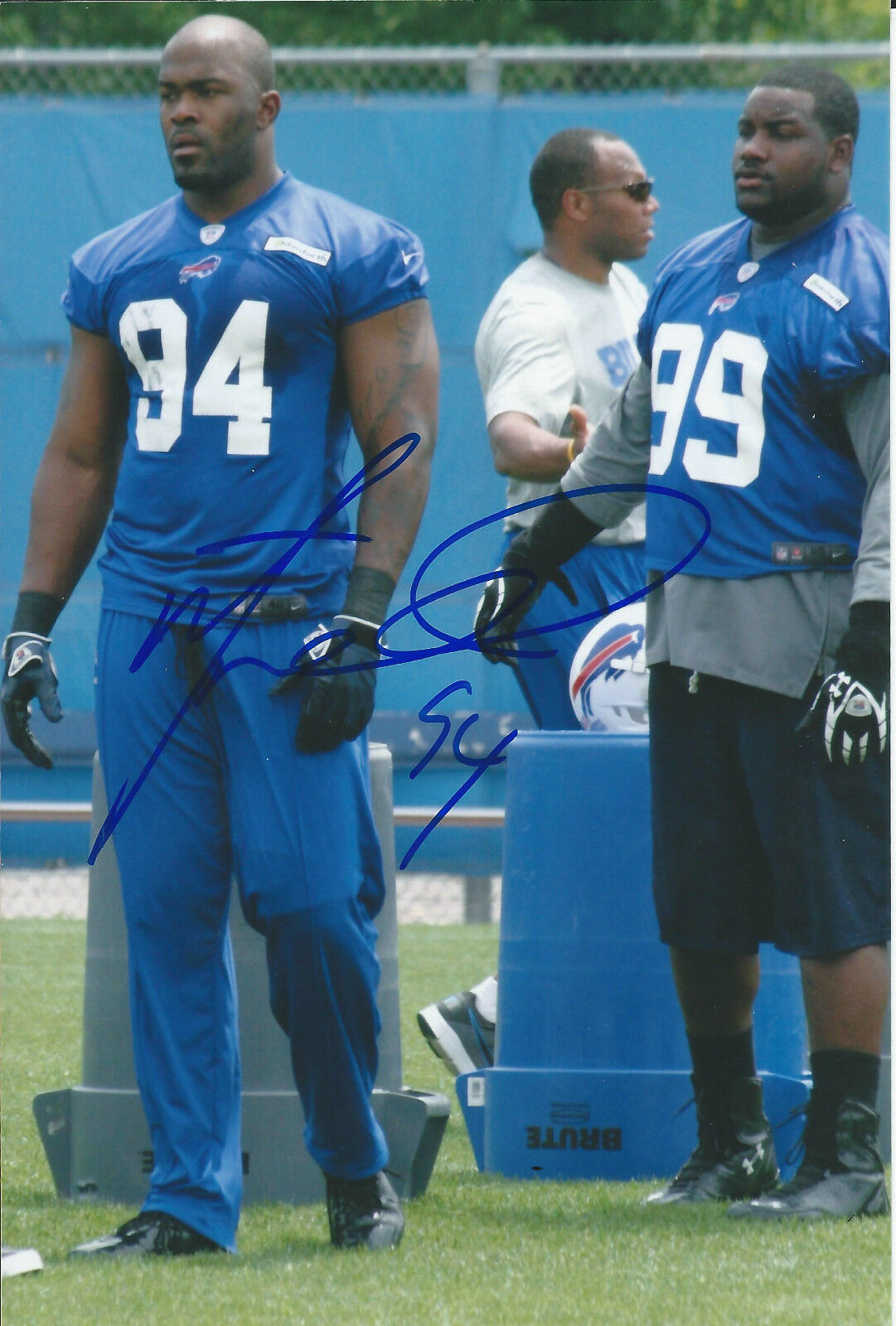 Mario Williams Signed Auto 4x6 Photo Poster painting Buffalo Bills Houston Texans Dolphins NFL