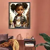 Diamond Painting -DIY Round Drill Curly Hair Girl(40x50cm)