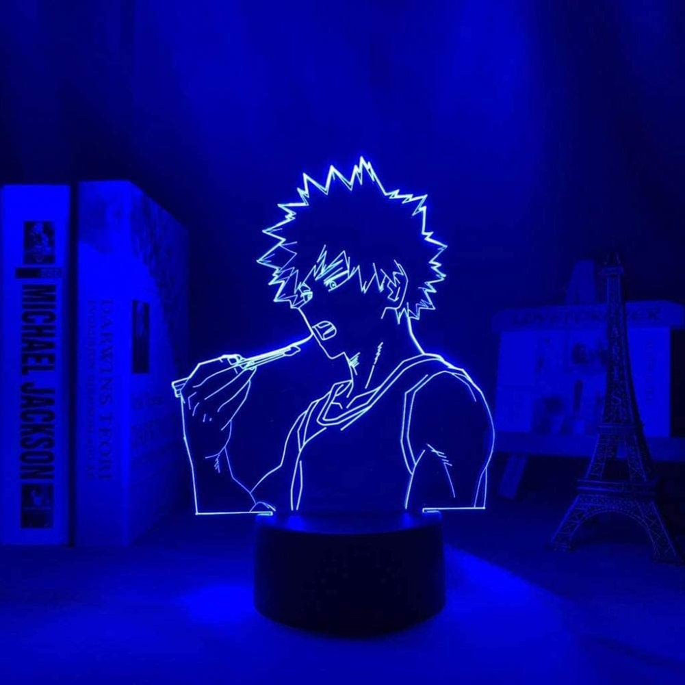 

3D LED Acrylic Lamps Anime Figure Colorful Bedside Light Kids Room Decor, 501 Original