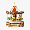 Snoopy Carousel Light-Up Musical Building Block Toy Model