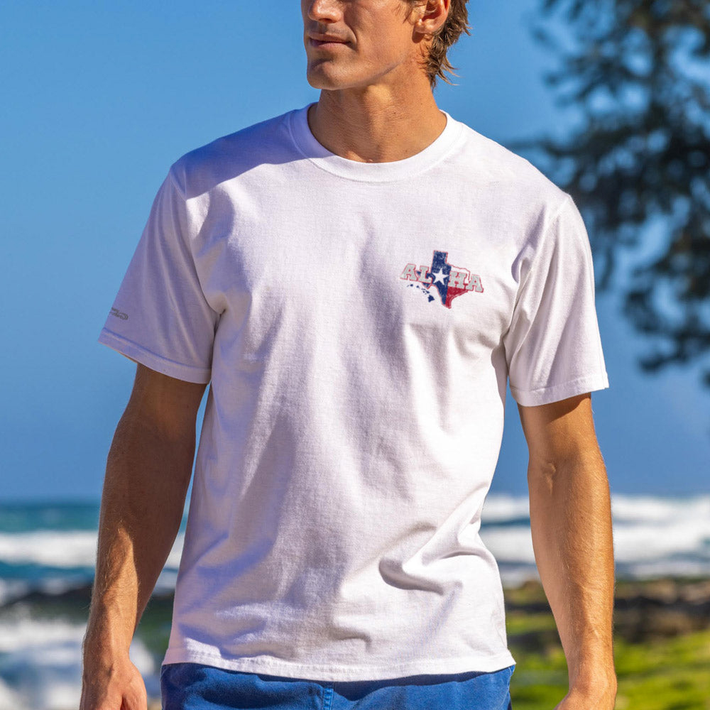  Texas Aloha Graphic T-Shirt - Perfect for Casual Summer Outings