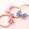 Adorable Stripe Bowknot Elastic Hair Head Bands for Babies