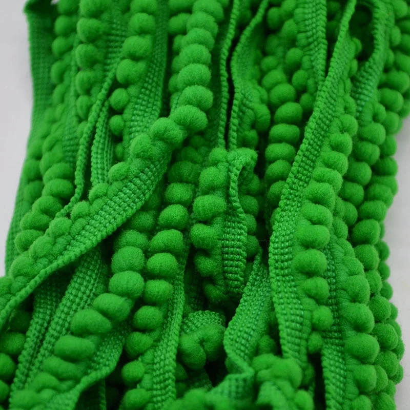 5 Yards Pom Pom Trim Ball 11 mm MINI Pearl Pompom Fringe Ribbon Sewing Lace Kintted Fabric Handmade Craft Accessories