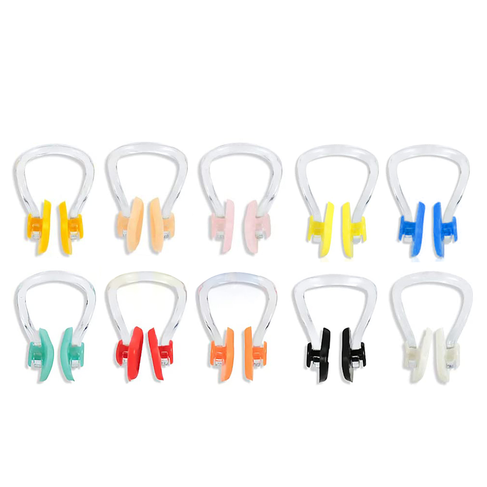 

10pcs Silicone Swimming Nose Clip Assorted Colors Water Sports Nose Plugs, 501 Original