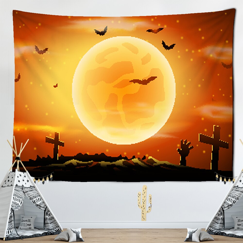 

Wall Tapestry - Scary Pumpkin Halloween-150*130cm, 501 Original