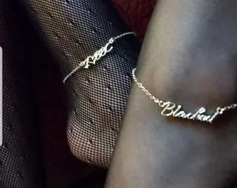 pornhint Pornhint BLACKED or I Love BBC Chain Anklet, QOS Brand Queen Of Spades Hotwife Vixen Cuckold Fetish Swinger