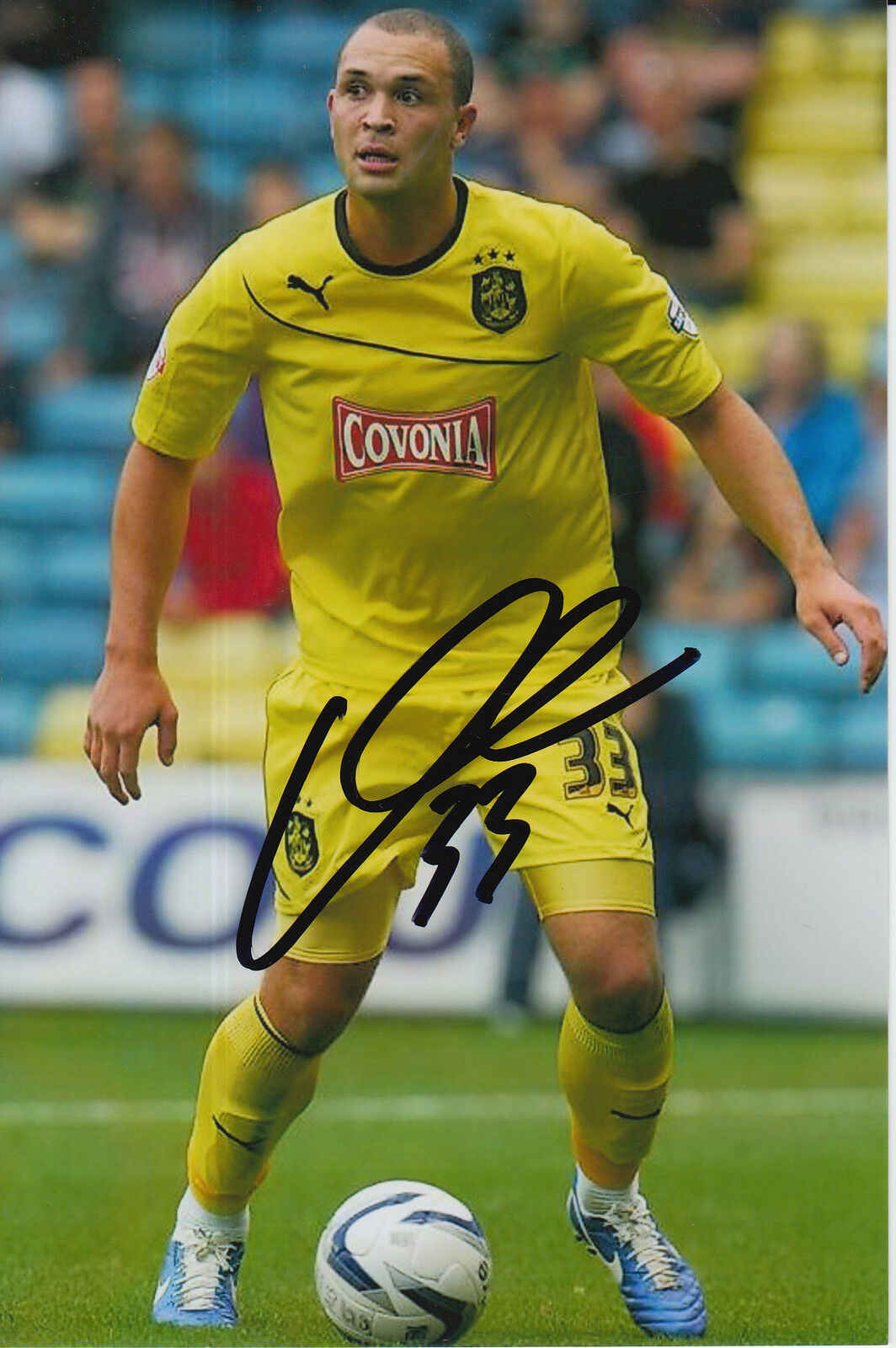 HUDDERSFIELD TOWN HAND SIGNED JOEL LYNCH 6X4 Photo Poster painting 1.