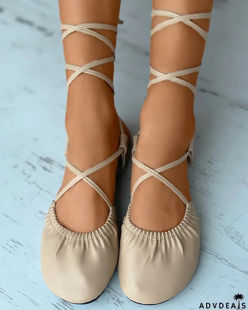 Close Toe Strappy Casual Slip-On Flats