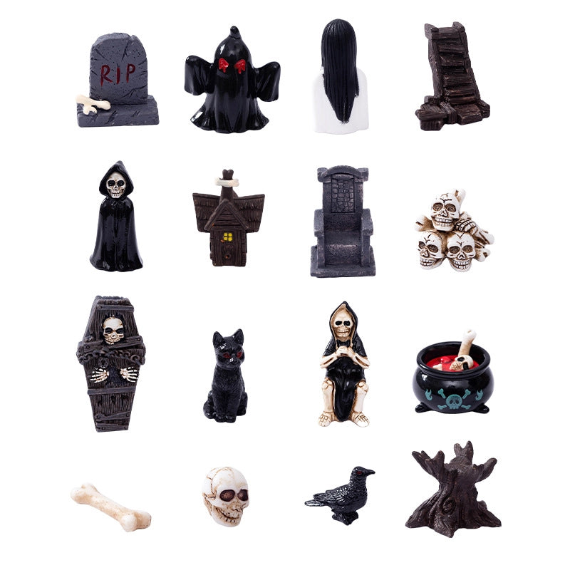 Halloween Creative Decorations Horror Ghost Wizard Ghost King Skull Tombstone Ornaments Easter Decoration Accessories