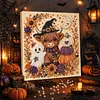 Kit de peinture de perles de perles en perles de yak des Highlands DIY Cadre Halloween 30x30cm