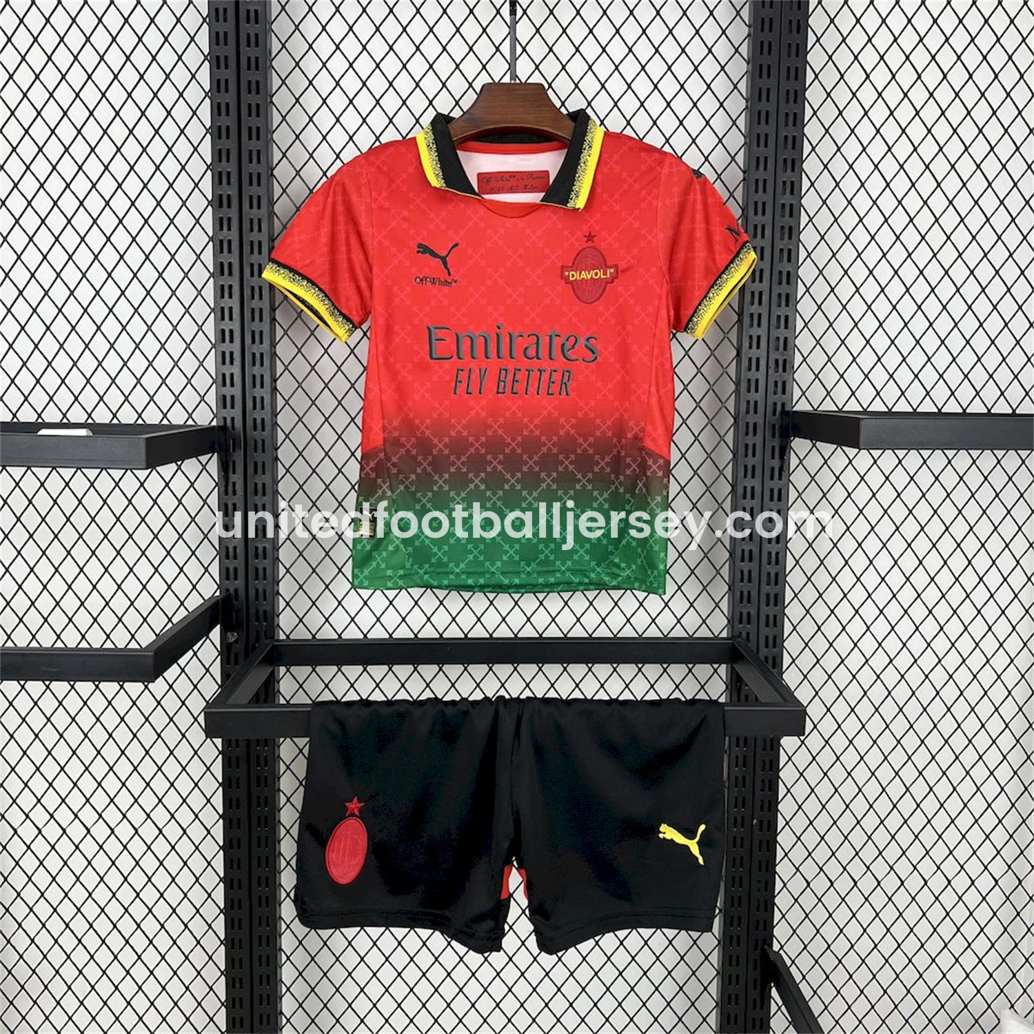 AC Milan 24-25 Fourth Red “Diavoli” Special Edition Kids Kit