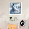 Snow Dress Girl-11CT Stamped Cross Stitch 45*45cm