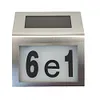 House Number LED Solar Lamp Waterproof Outdoor Address Number Sign Light
