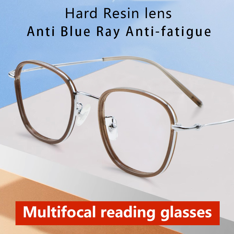Progressive Multifocal Lightweight Reading Glasses, Zero Magnification ...