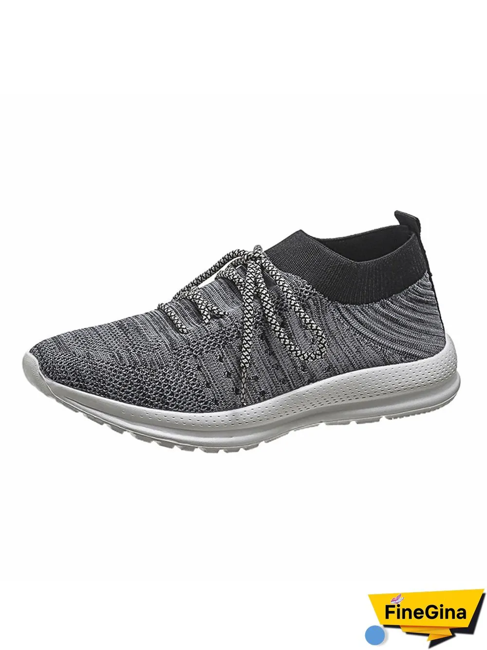 Flyknit Lightweight Soft Sole Lace-Up Sneakers