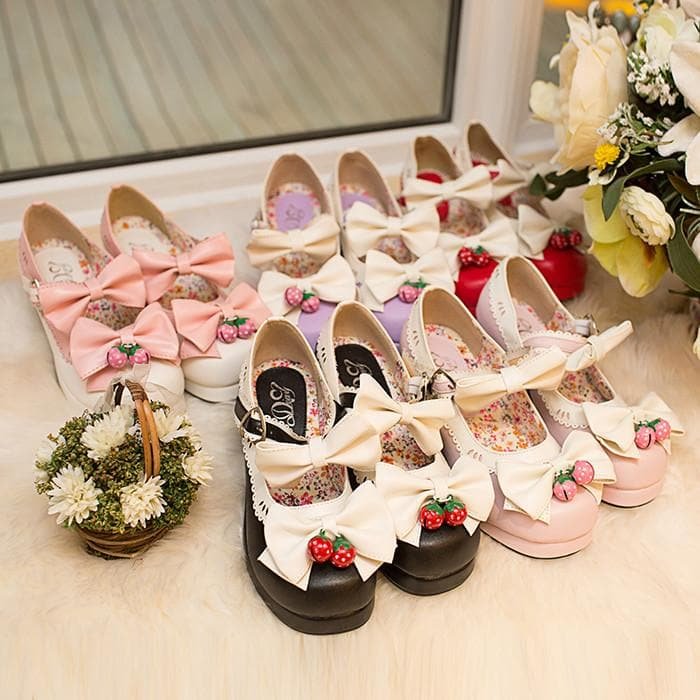7 Colors Lolita Strawberry Princess  Shoes SP153554