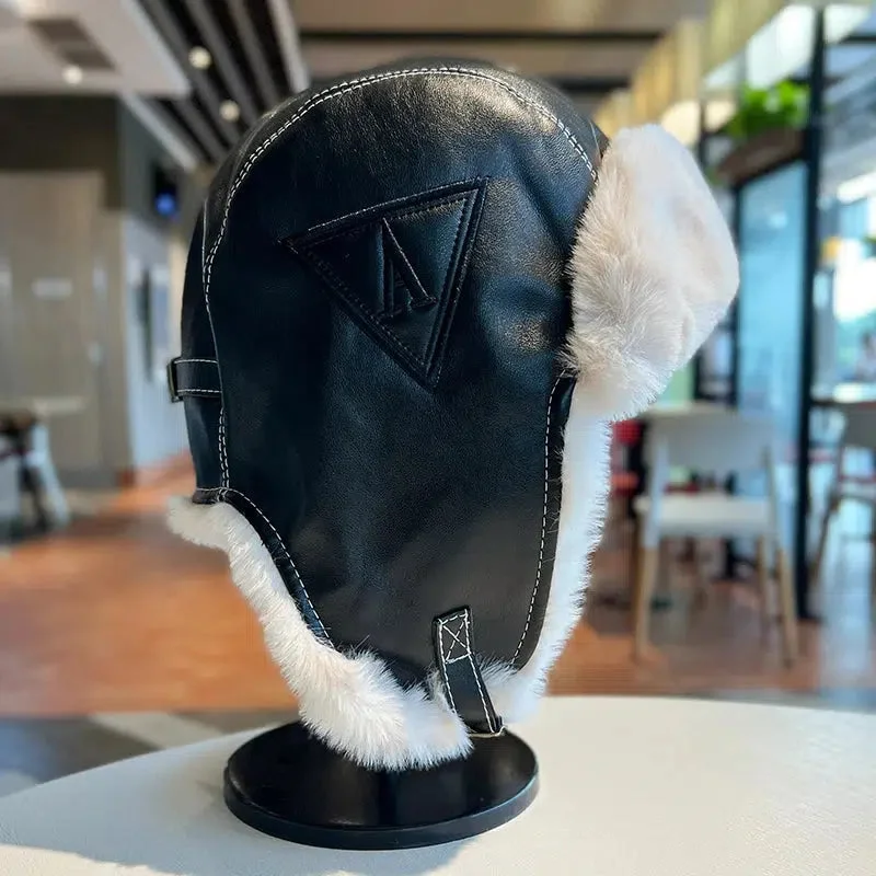 Brownm Faux Fur Aviator Hat