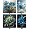 (Multi Style)Flowers-Full Embroidery 3 Strands 11CT Stamped Cross Stitch-40*40CM