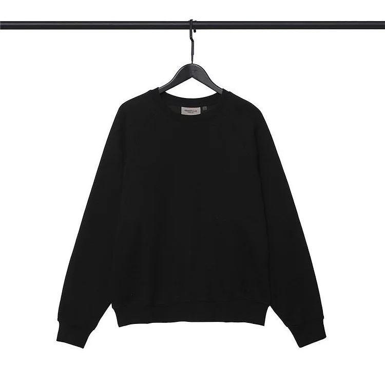 Fog Essentials Long Sleeve round Neck Sweatshirt Double Line Back Letter Crew Neck Pullover and Fleece Sweater