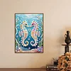 Diamond Painting-DIY Special Shaped Drill Pearl Painting Seahorse(30x40cm)