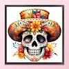 Skull-11CT Stamped Cross Stitch 40*40cm/15.75*15.75in tapestrymarket