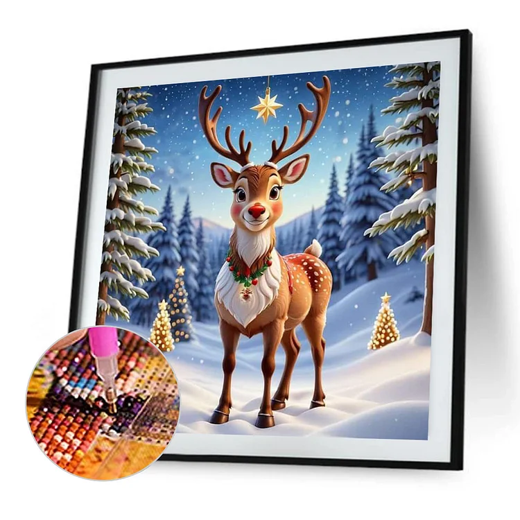 Deer Fawn Animal - 5D Diamond Painting 