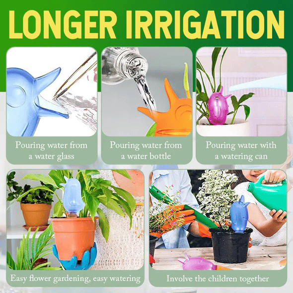 self spike planter drip watering bird