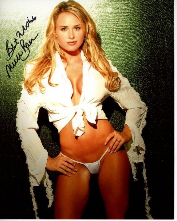 MICHELLE BAENA Signed Autographed Photo Poster painting PLAYBOY