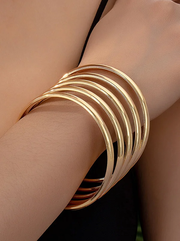 Layered Geometric Bracelet Accessories