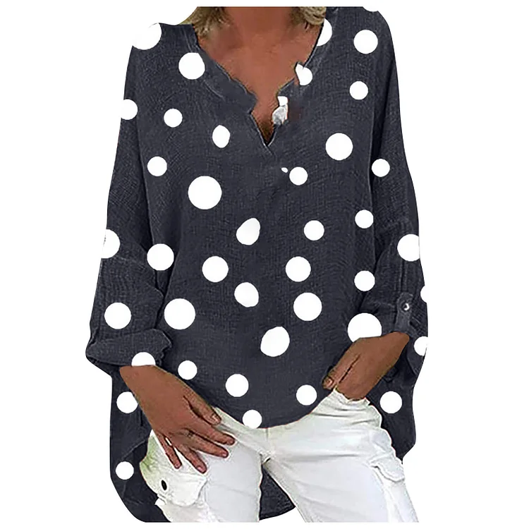Printed Long Sleeves Casual Blouse For Women Boutique Clothing