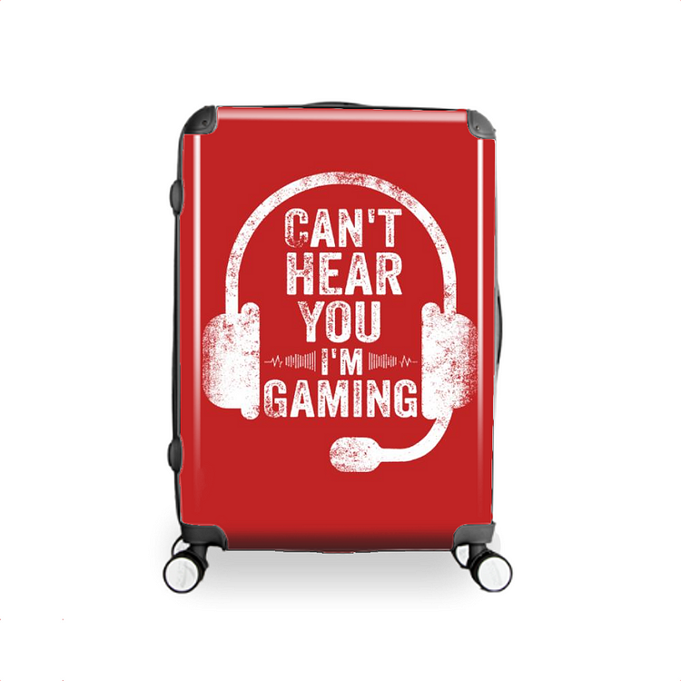 Can Not Hear You I Am Gaming, Gaming Hardside Luggage