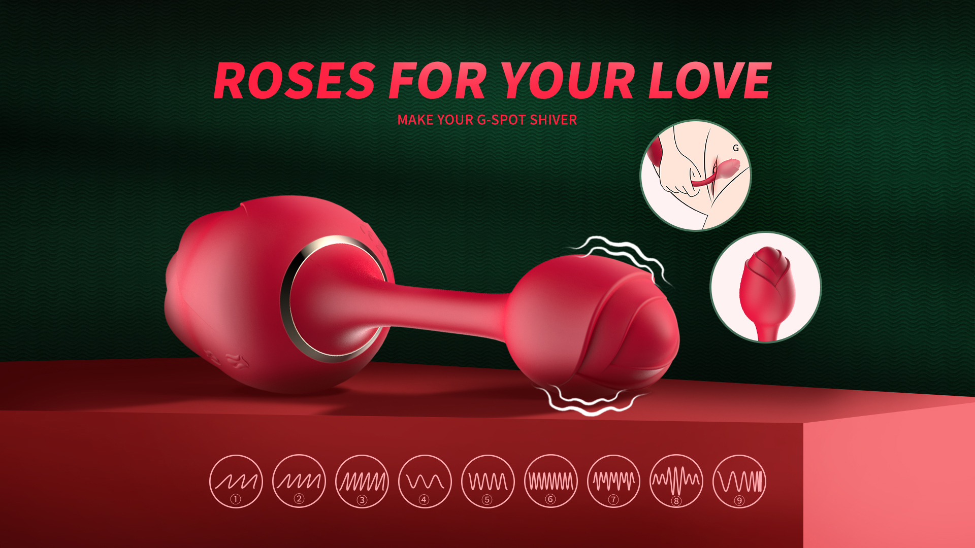 rose vibrator durable rose toy