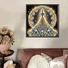 Fille en jupe habill&eacute;e - peinture au diamant de forme sp&eacute;ciale - 30 * 30cm