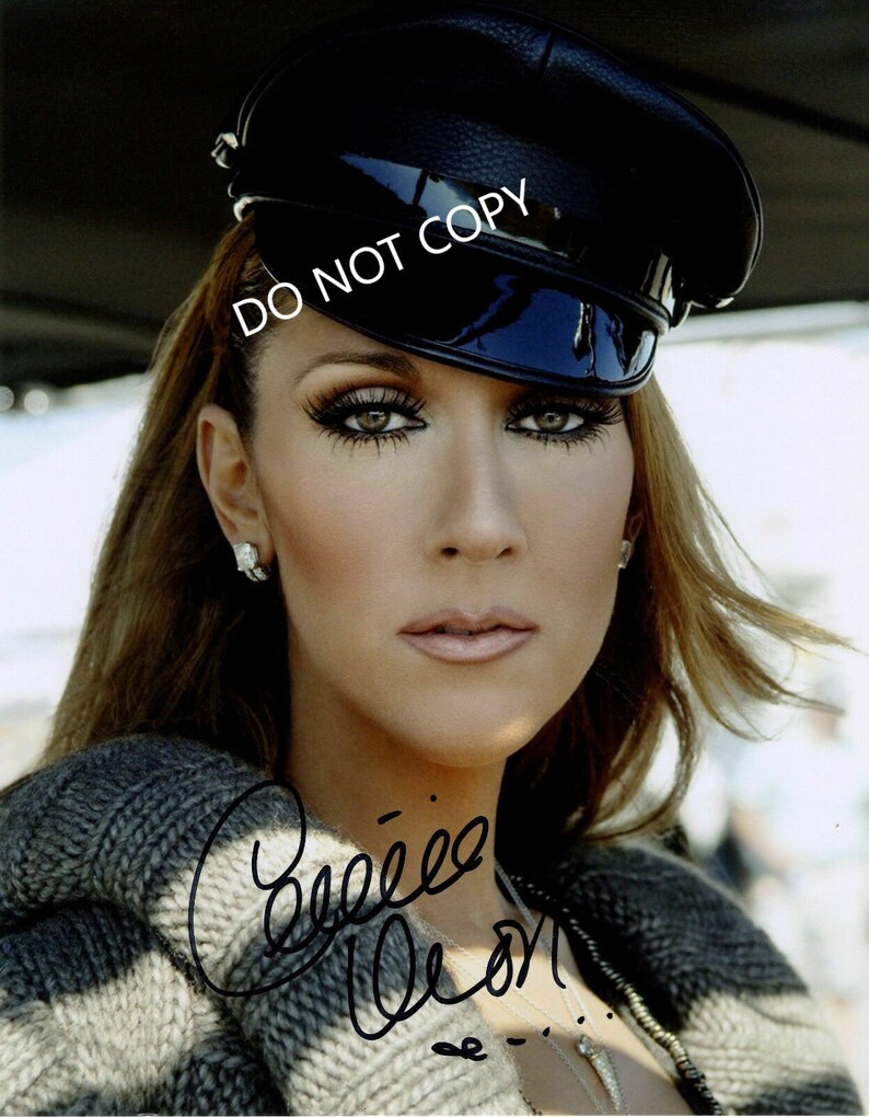 CELINE DION 8 x10 20x25 cm Autographed Hand Signed Photo Poster painting