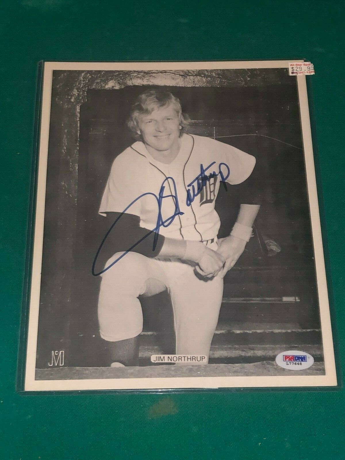 Jim Northrup signed Detroit Tigers 8x10 Photo Poster painting PSA