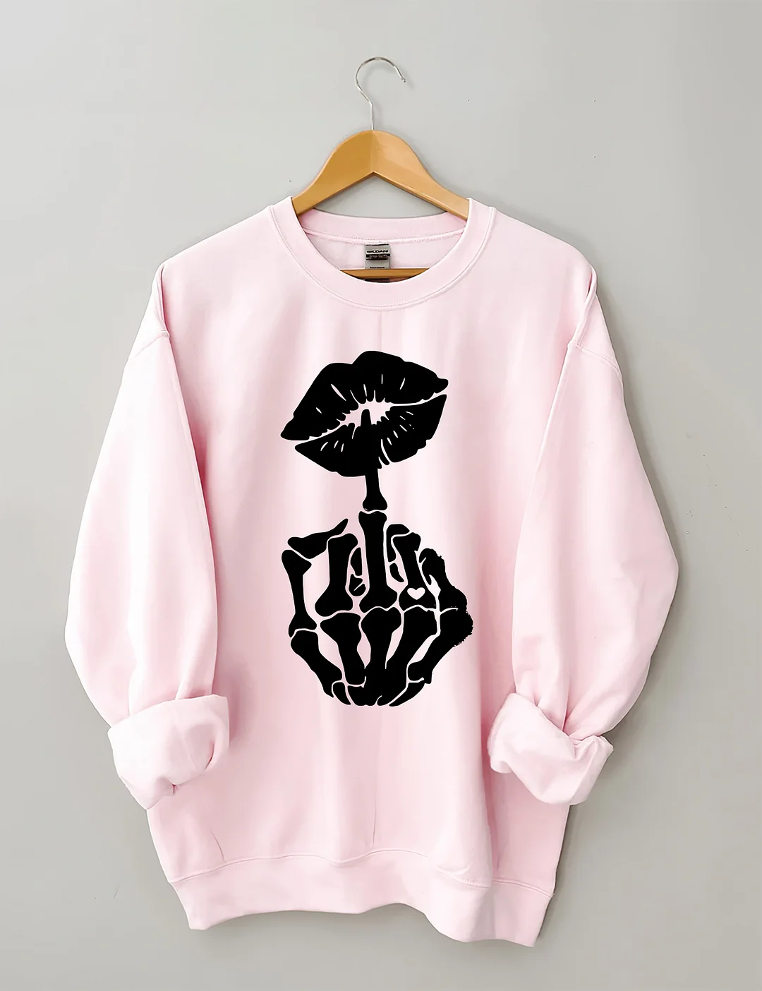 Skeleton Hand And Lips Sweatshirt