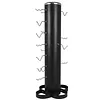 [US Local Warehouse] Vertical Gym Organization for Home Gym Storage Organizer Rack with Lat and Curl Bar Revolving Bars Workout Equipment Storage for 36 Handles & Straps Home Accessories Organization