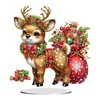 Acrylic Special Shape Christmas Elk Desktop Diamond Art Kits Bedroom Table Decor