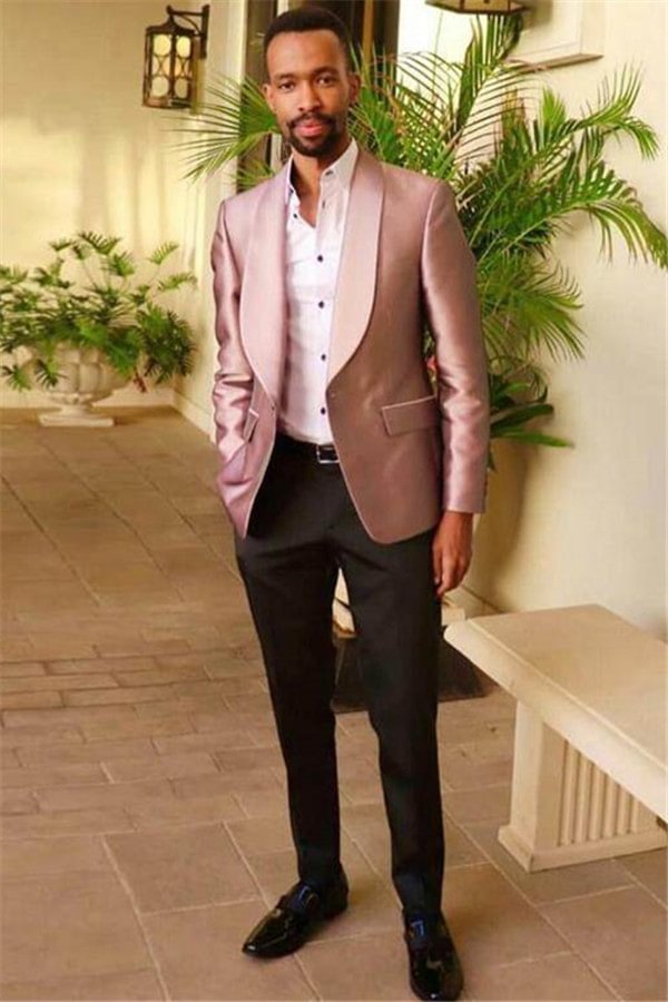 Newest Men's Wearhouse Light Pink Wedding Suits Online | Ballbellas Ballbellas