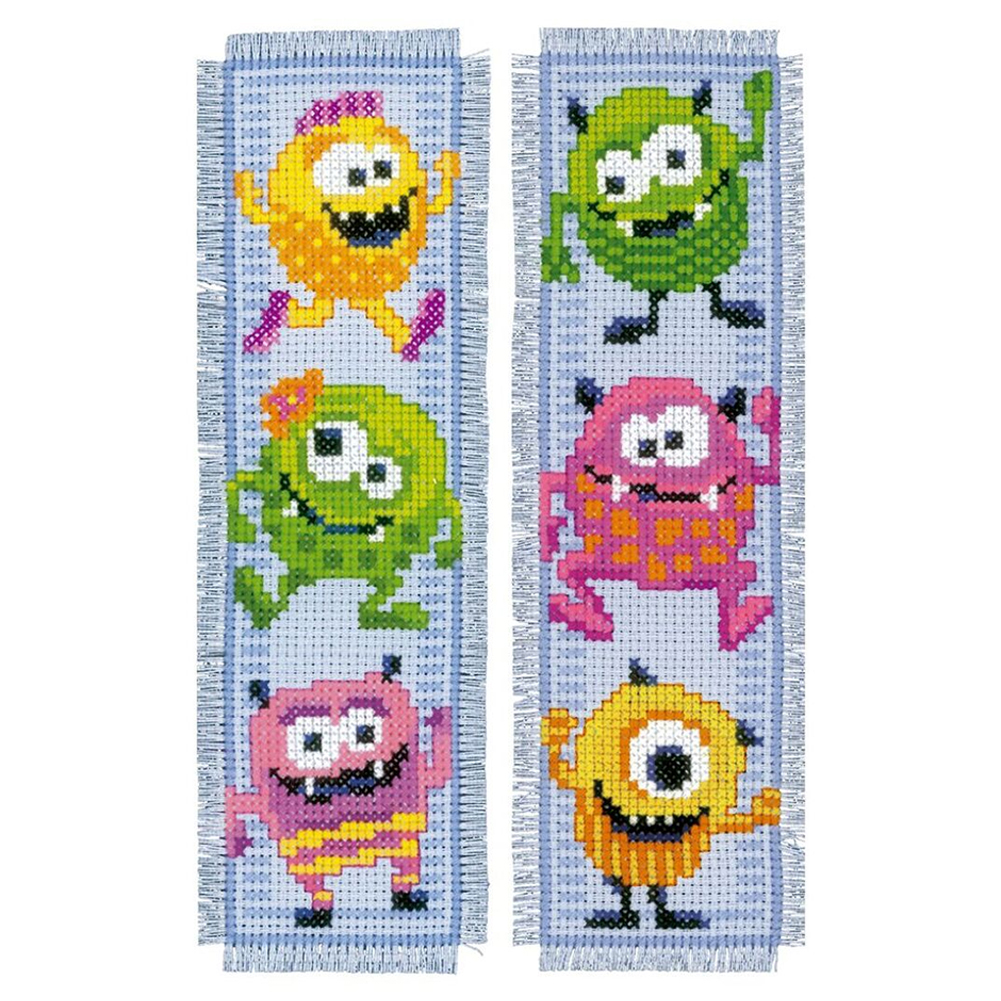 

Yellow Cartoon - 14CT Counted Cross Stitch - Bookmark, 501 Original