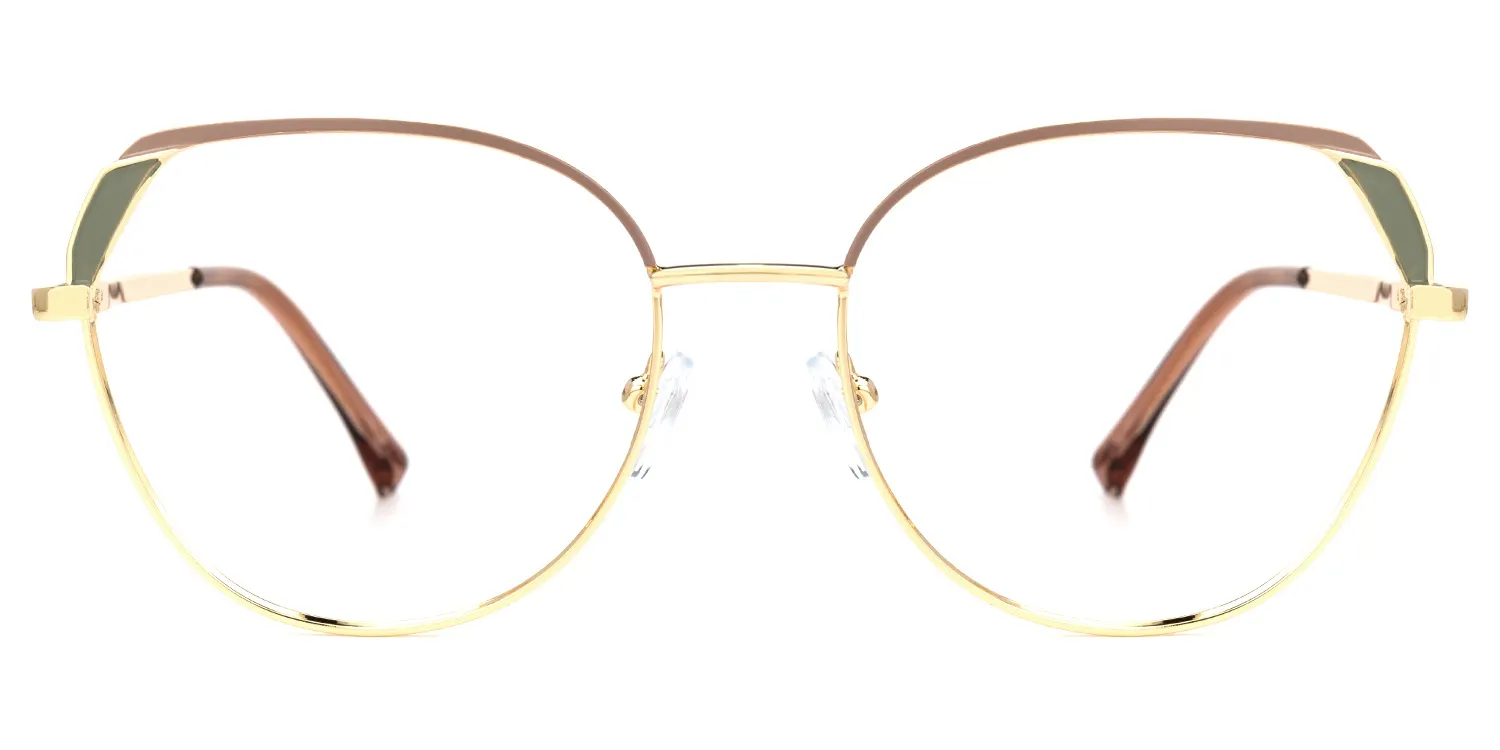 Elroy Rosa-Gold Rund Brille Rosa-Gold