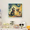 【Limited Stock Sale】Colorful Cat And Bird-11CT Stamped Cross Stitch 40*40cm/15.75*15.75in tapestrymarket