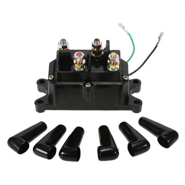 New 12V 250/400A Contactor Winch Control Solenoid Relay Twin Wireless Remote Recovery Car Motorcycle Accessories