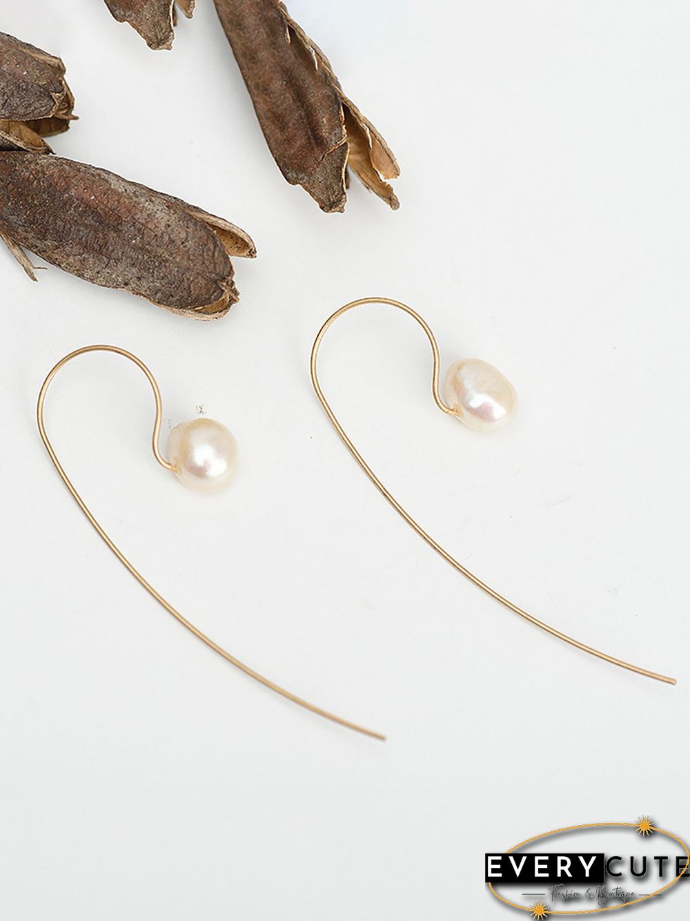 Womens Pear Vintage Simple Earrings
