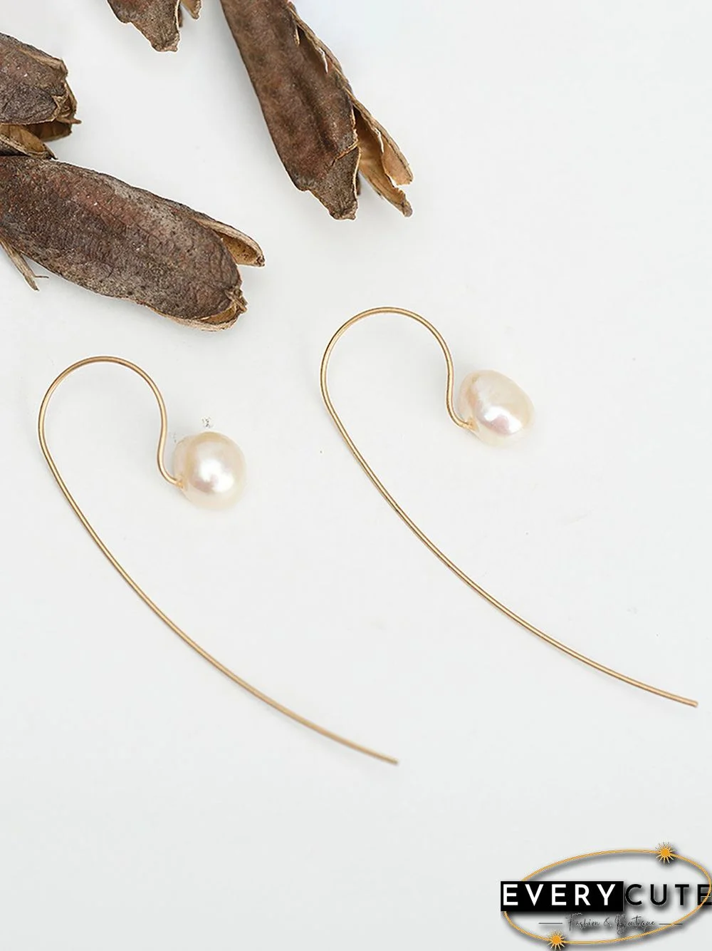 Womens Pear Vintage Simple Earrings