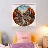(Stamped/Counted) Autumn Street-14CT Cross Stitch 31*31cm/12.2*12.2in tapestrymarket