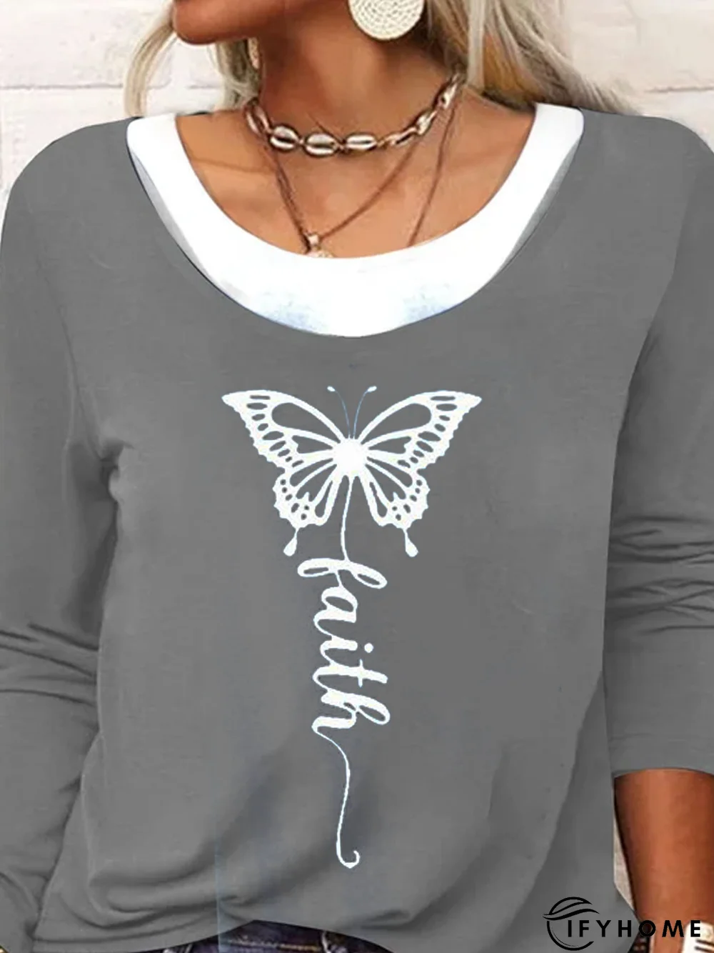 Casual Loose Color Block Jersey T-Shirt | IFYHOME