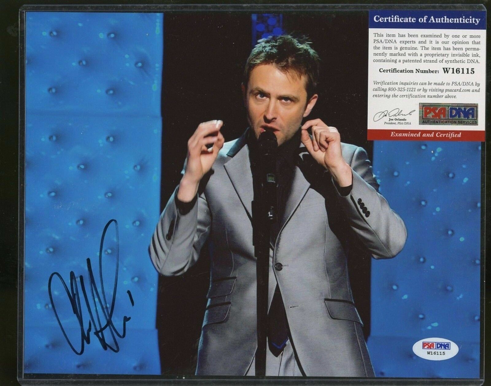 Chris Hardwick in Talking Dead signed 8x10 autographed Photo Poster painting PSA COA (B)